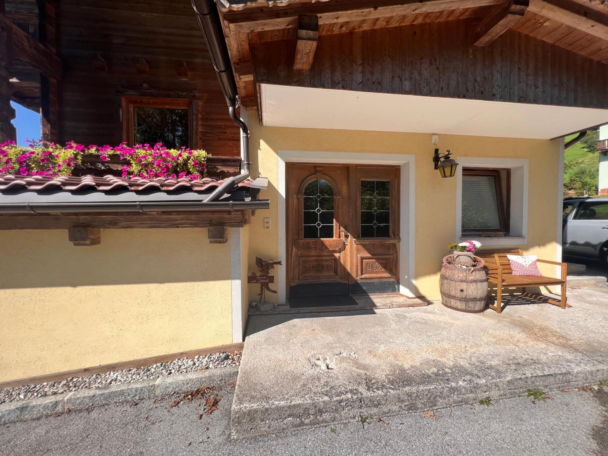 Ferienwohnung Platzhirsch Panorama View Balkon, Gartensauna, Garten, Grillplatz Штумм Экстерьер фото